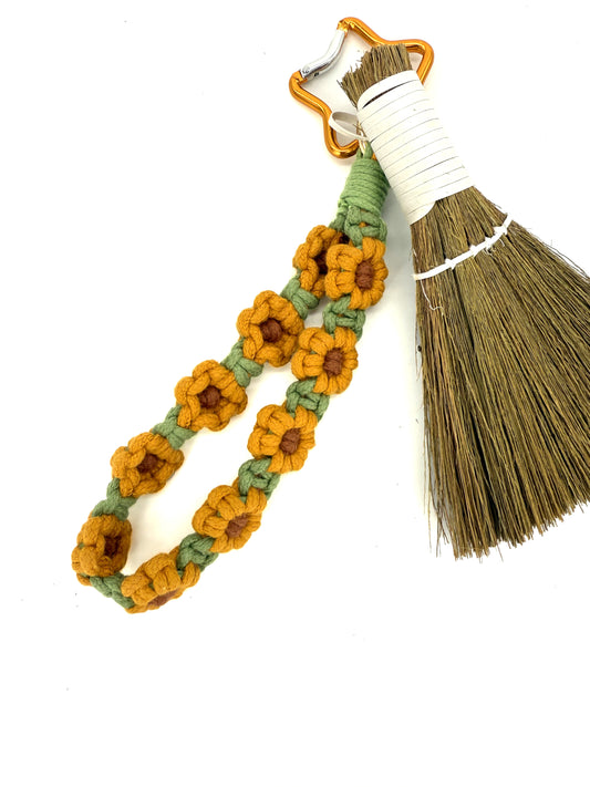 Sablette Dragonne Fleurs Jaunes