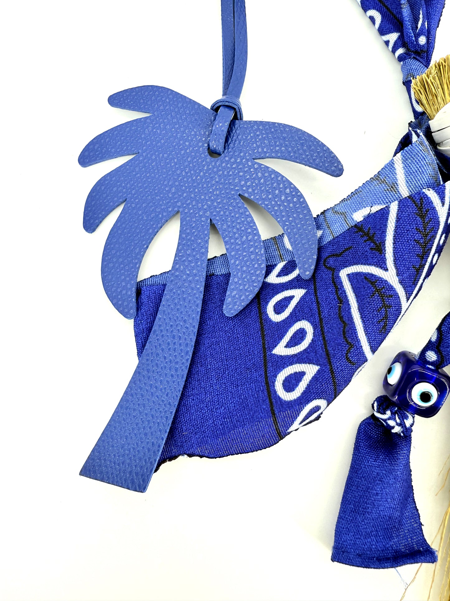 Sablette Bandana Palmier Bleu